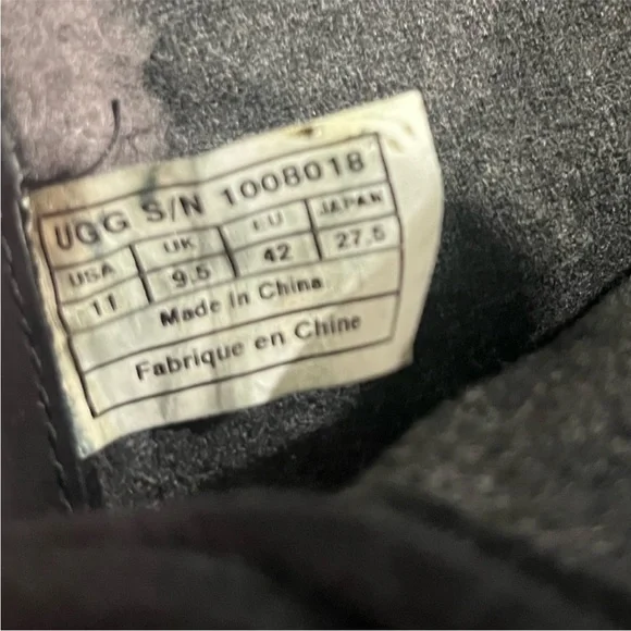 UGG Zea Wedge Boot Black Size 11 - Picture 12 of 14